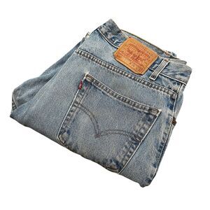 Vintage Levi’s 505 Denim Blue Jeans Pants True 36x30 90s Y2K Western Cowboy